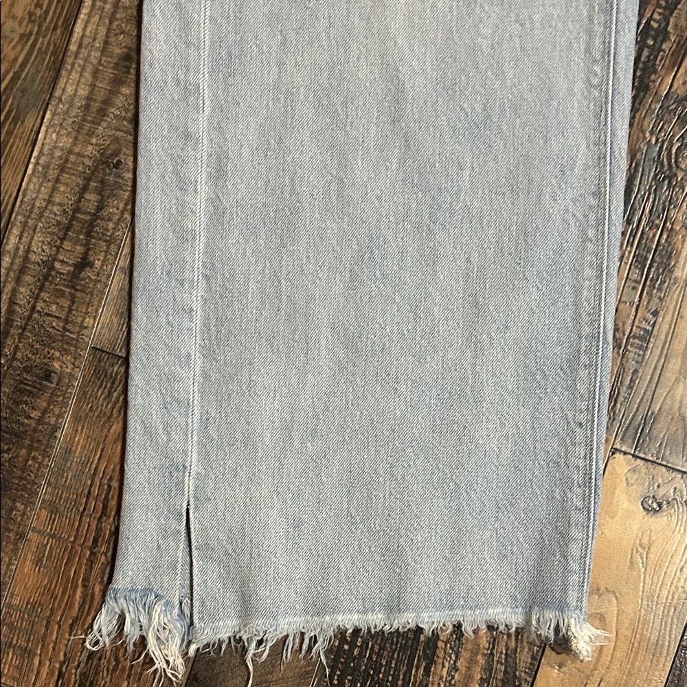 American Eagle Outfitters Light Blue wide leg Jeans - Picture 3 of 5